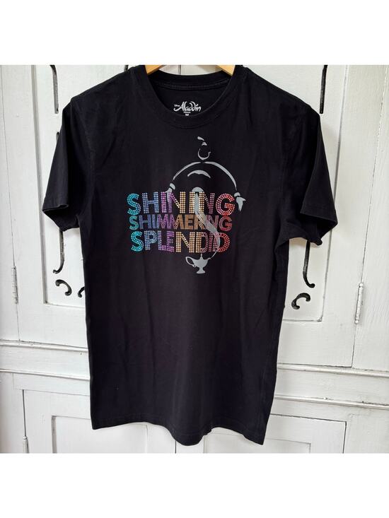 Disney Other - Disney Aladdin Broadway Musical Sequin Genie Lamp T-Shirt Size M